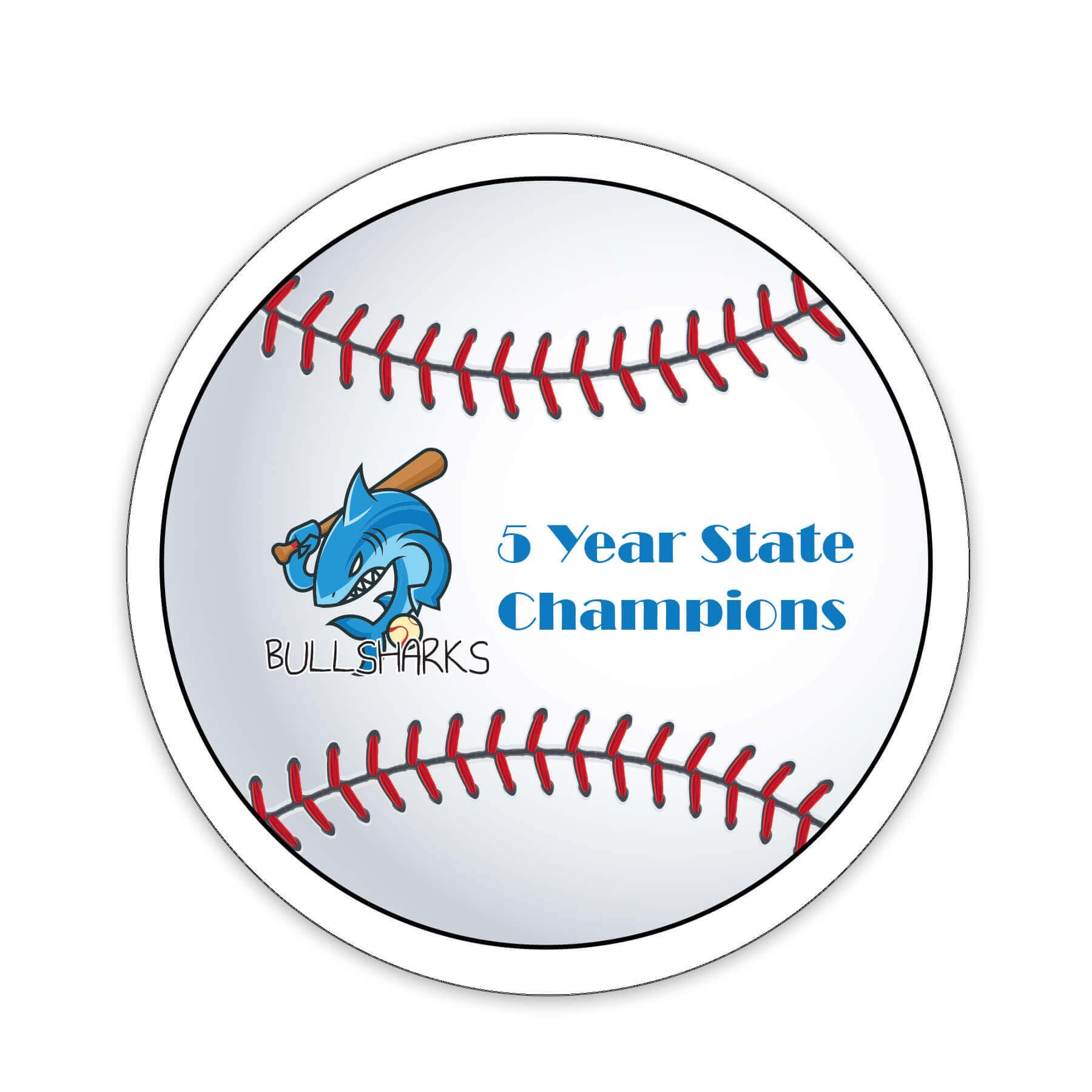 Baseball Shaped NoteKeeper™ Magnet 20 Mil                        